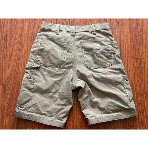 Carhartt B147 DKH Khaki Original Fit Canvas Carpenter Work Shorts Men's Size 32 - Picture 6 of 8